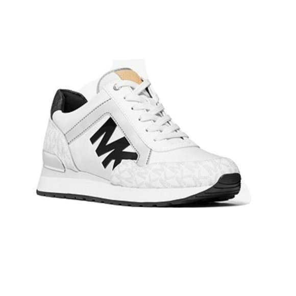 COPY - Michael Kors Women's Maddy Logo Trainer Sneakers  Bright White - Picture 1 of 3